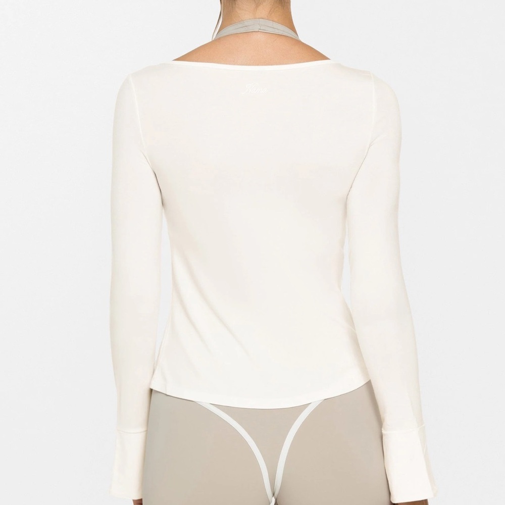 NAMA Body Bamboo™ Tie Front Long Sleeve - Picture 4 of 4